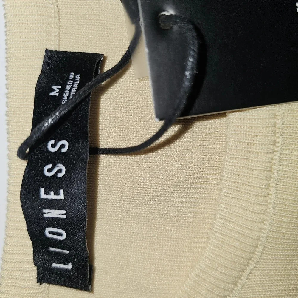 Lioness Cream Ruched Sleeveless Bodycon Dress - Picture 8 of 9